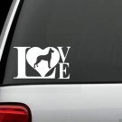 B1079 Great Dane Dog LOVE Decal Sticker