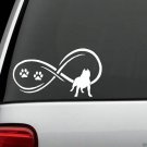 D1084 Pit Bull Infinity Love Pitbull Decal Sticker