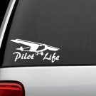 F1060 Pilot Life Airplane Decal Sticker Car Truck SUV Van Laptop Surface Art