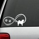 D1087 Infinity© Chow Chow Dog Decal Sticker Car Truck SUV Van Laptop Mac Wall
