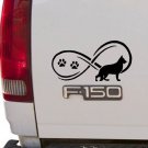 Black Infinity© German Shepherd Dog Decal Sticker for Car Truck SUV Van LAPTOP