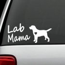 M1128 Lab Mama Labrador Mom Dog Decal Sticker Labradoodle Gift Accessories Art