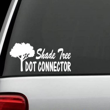 F1067 Shade Tree Dot Connector Decal Sticker Car Truck SUV Van Laptop Surface