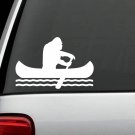 C1155 Bigfoot Sasquatch Canoe Decal Sticker Hiker hiking camper camping tent