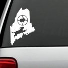 C1154 Maine Beagle Dog Chasing Rabbit Decal Sticker Hunting Gun Sights