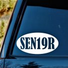 Senior Class 2019 Oval Decal Sticker Car Truck SUV High School Graduate *M1101