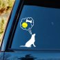Labrador Lab Dog Bones Yellow Tennis Balls Decal Sticker mom B1145 Chew Toy