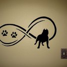 B1099 Infinity© Pit Bull Pitbull Dog Wall Decal