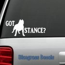 D1037 PIT BULL STANCE TRIBAL PITBULL DECAL Sticker Car TRUCK SUV LAPTOP DOG ART