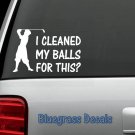 A1042 Funny Golf Decal Sticker for Car Truck SUV Van Golf Cart Driver Putter Bag