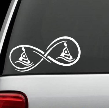 C1099 Kayak Infinity&Acirc;&copy; Wave Decal Sticker Boating Oar Paddle Life Ski Vest
