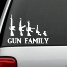 C1029 GUN FAMILY 2A 2nd Amendment GUN Sticker Vinyl Decal PISTOL RIFLE Accessory