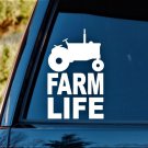 F1057 Farm Life Decal Sticker Tractor Barn Chicken Cow Pig Horse Duck Fish Corn