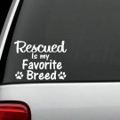 RESCUED BREED DOG PUPPY CAT KITTEN SHELTER DECAL STICKER for Car TRUCK SUV VAN