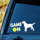 Game On Labrador Tennis Ball Lab Mom Dog Decal Sticker G1067 Thrower Launcher