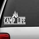 H1112 Camp Life Tent Camping Hiker Outdoor Decal Sticker Fishing Hiking