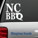 C1015 NC BBQ NORTH CAROLINA DECAL Sticker Car TRUCK SUV Van RIBS SMOKER GRILL