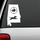C1153 Alabama Beagle Dog Chasing Rabbit Decal Sticker Hunting Gun Sights