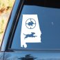 C1153 Alabama Beagle Dog Chasing Rabbit Decal Sticker Hunting Gun Sights