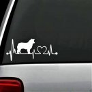 K1049 Border Collie Heartbeat Dog Decal Sticker for Car Truck SUV Van LAPTOP
