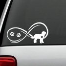 D1120 Labradoodle Infinity Dog Decal Sticker Labrador Poodle Gift Accessories