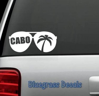 D1059 CABO VACATION AVIATOR Decal Sticker Car Truck Laptop Mac Art BEACH SUN ART