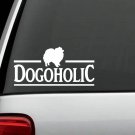 M1023 Pomeranian Dogoholic © Dog Decal Sticker Car Truck SUV Laptop Surface Art