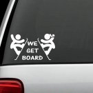 WE GET BOARD SNOWBOARD DECAL STICKER for CAR TRUCK SUV VAN OLYMPIC 2014 WALL ART