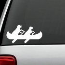 J1083 Dogs Rowing Canoe Kayak Decal Sticker Cat Truck SUV Van Laptop Surface Art
