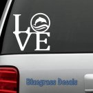 D1018 DOLPHIN LOVE DECAL STICKER for CAR TRUCK SUV VAN WALL BOAT SAILING BOATING