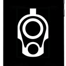 (2x) GUN BARREL CELL PHONE DECAL STICKER