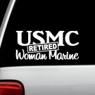 J1097 Retired USMC Woman Marine Decal Sticker Semper Fi Marines Gift Accessory