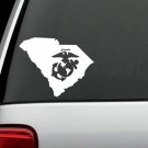 C1115 South Carolina USMC Eagle Globe Anchor Decal Sticker Semper Fi Marine