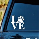 LOVE PAW Sticker Family Car Window Vinyl Decal Cute Animal Pet Dog Cat Wall Art