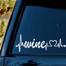 Wine Heartbeat Lifeline Decal Sticker for Car Window BG121 Brew Craft Making Kit