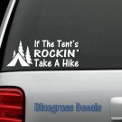 A1086 FUNNY TENT CAMPER HIKING CAMPING Decal Sticker for Car Truck SUV Van TENT
