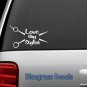 A1036 Love Thy Stylist Scissors Decal Sticker for Car Truck SUV Van Hair Dresser
