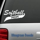 A1040 SOFTBALL MOM Sticker Decal for Car Truck SUV Van Trailer Glove Bat Helmet