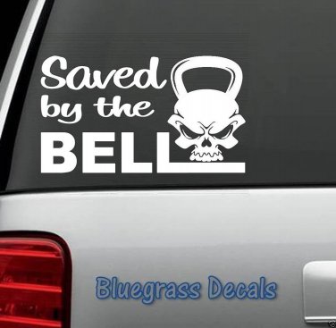 B1012 Kettlebell Skull Decal Sticker Car Truck SUV Van Crossfit fitness exercise