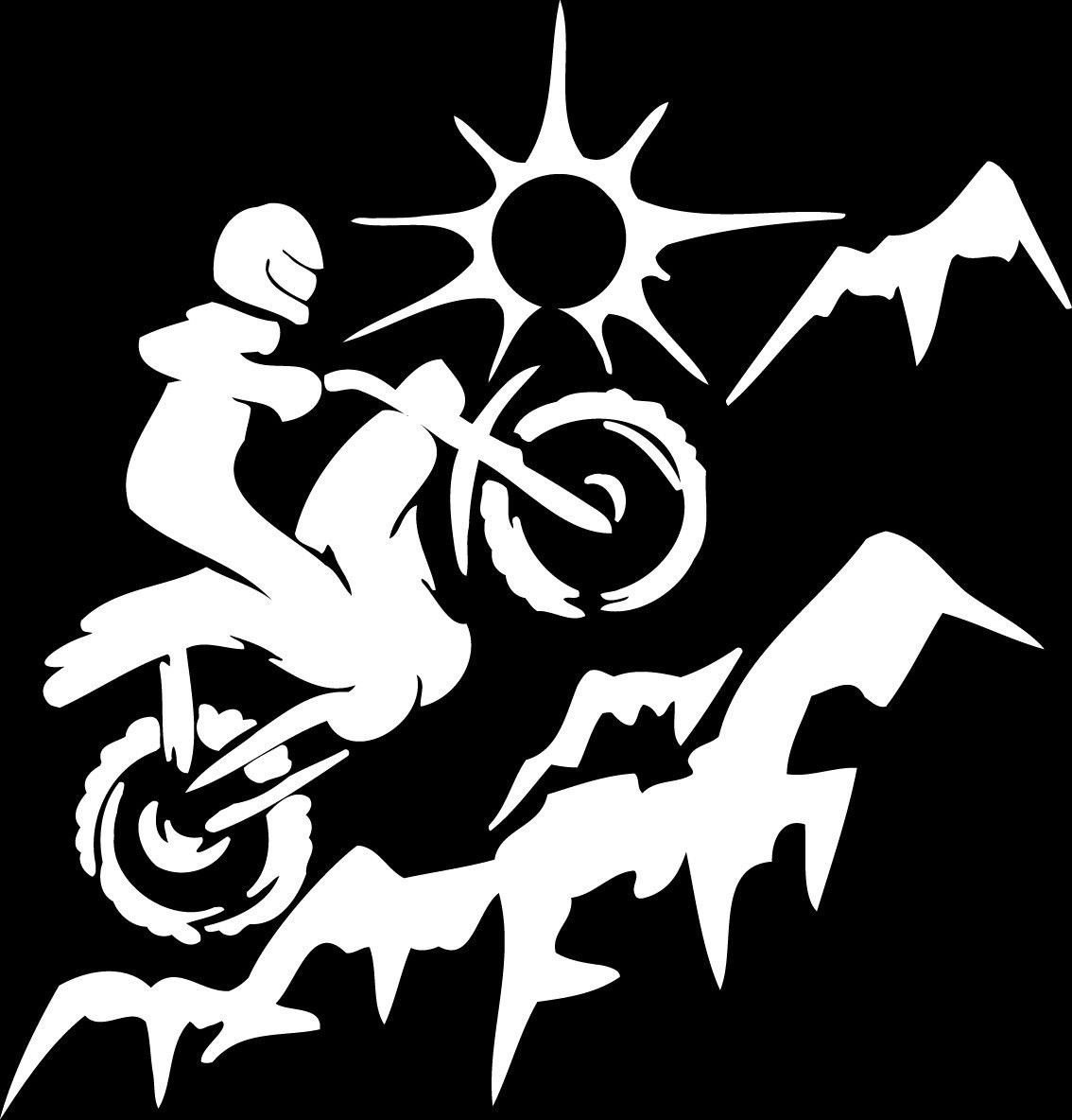 DIRT BIKE MOTOCROSS VINYL DECAL STICKER for TRUCK SUV WINDOW or LAPTOP