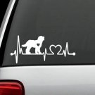 K1159 Labradoodle Heartbeat Lifeline Monitor Dog Decal Sticker Gift Accessories