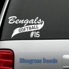 PERSONALIZED SPORTS SOFTBALL TEAM VINYL DECAL STICKER for CAR TRUCK SUV Gift Art