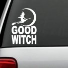 L1026 Good Witch Moon Broom Decal Sticker Greek Triple Goddess Pagan Wiccan