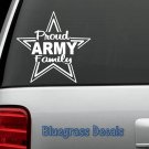 C1076 Proud Army Family Decal Sticker for Car Truck SUV van Military Laptop Wall