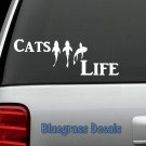 C1047 CATFISH LIFE FISH FISHING DECAL STICKER CAR TRUCK SUV VAN BOAT TACKLE BOX