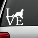B1074 Cocker Spaniel LOVE Dog Decal Sticker Car Truck SUV Van Laptop Collar Wall