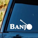 D1090 Banjo Bluegrass Decal Sticker for Car Window Acoustic Folk Guitar Mandolin