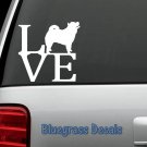 B1001 CHOW DOG LOVE Decal Sticker for Car Truck SUV Van LAPTOP KENNEL PUPPY ART