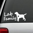 L1036 Lab Family Labrador Mom Dog Decal Sticker Labradoodle Gift Accessories Art
