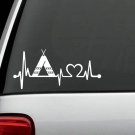 K1161 Tee Pee Heartbeat Lifeline Decal Sticker Southwest Indian